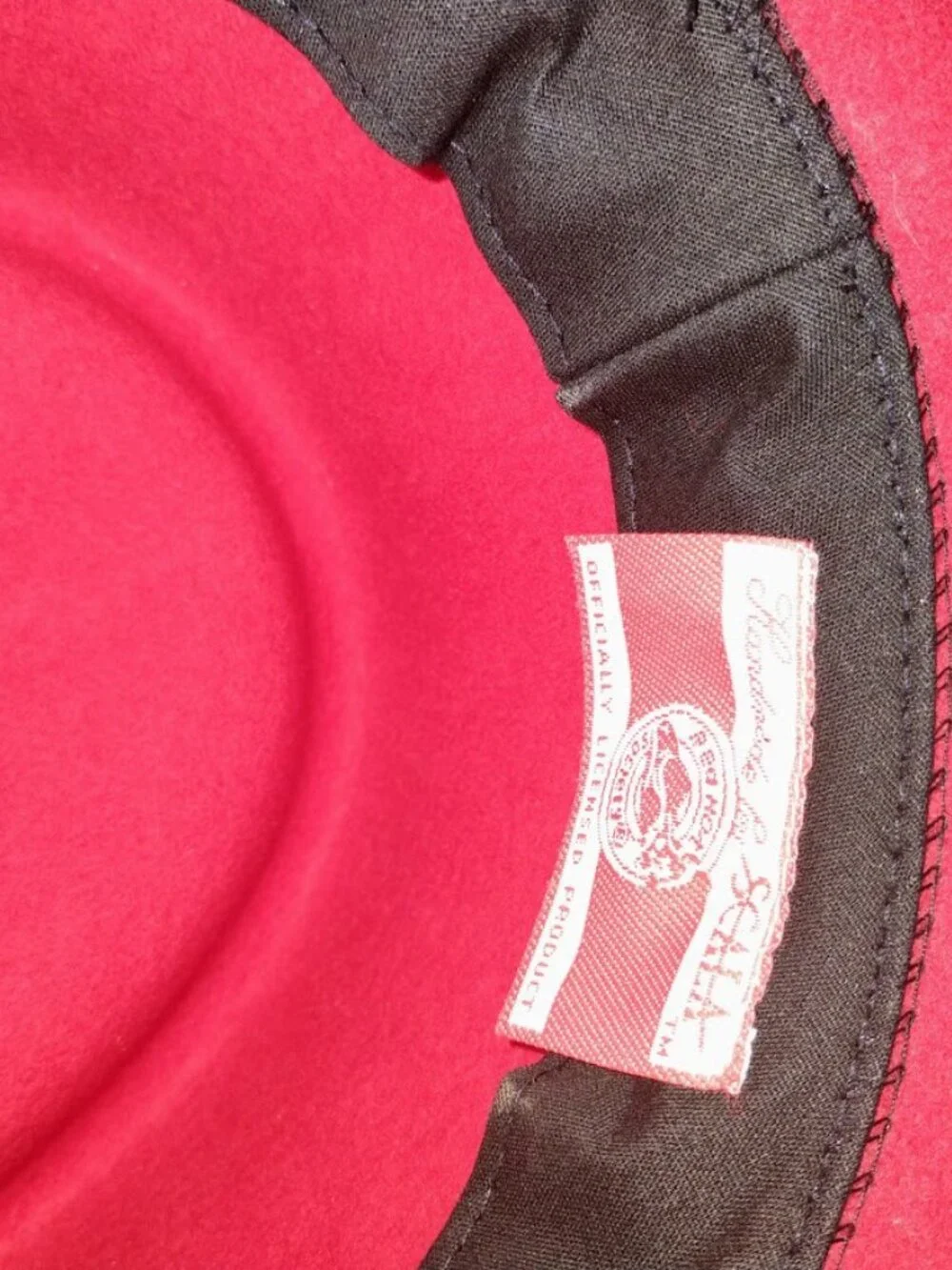 Retro Red Hat Society Wool Felt Derby Hat - Scala Handcrafted Vintage Y2K